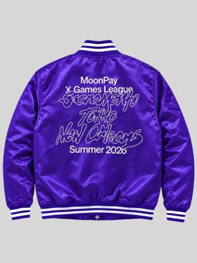 MoonPay X Games League Satin Bomber Jacket 2026