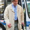 Mysterious Dwayne Johnson Beige Coat
