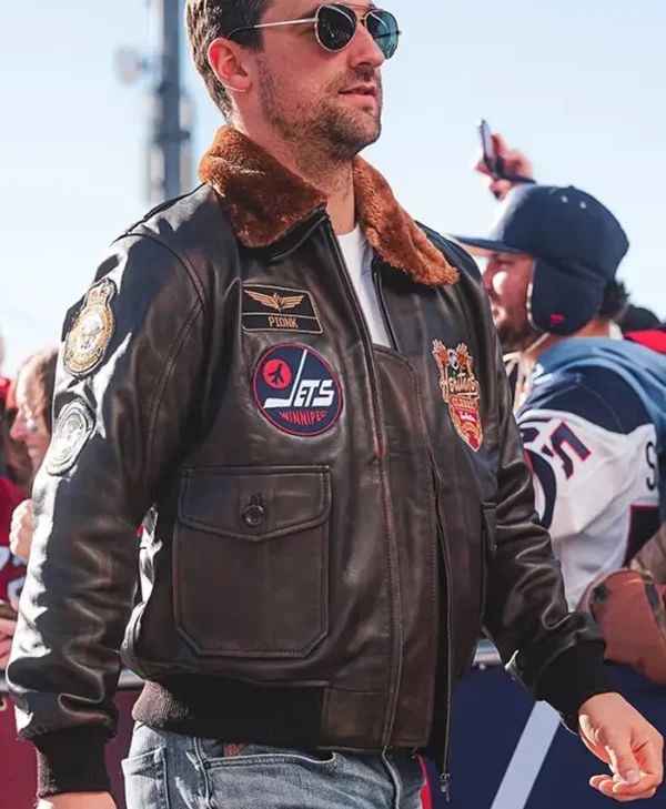 NHL Winnipeg Jets 2026 Heritage Classic Aviator Jacket