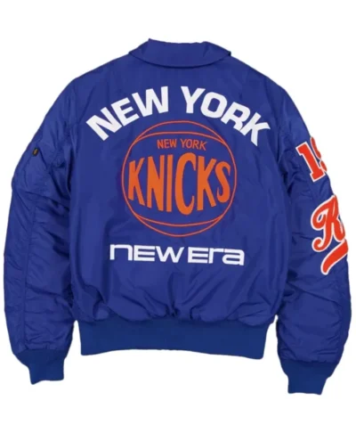 NY Knicks New Era x Alpha Industries Blue MA-1 Jacket