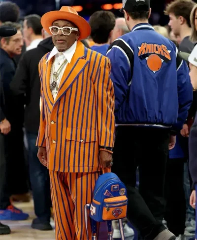 NY Knicks Ring Ceremony 2026 Spike Lee Suit