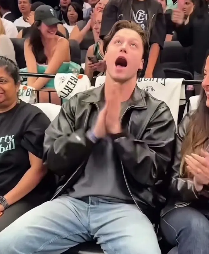 NY Liberty Game Stephen Kalyn Leather Jacket