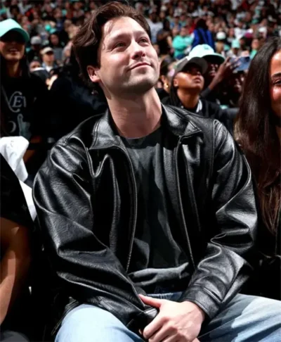 NY Liberty Game Stephen Kalyn Leather Jacket