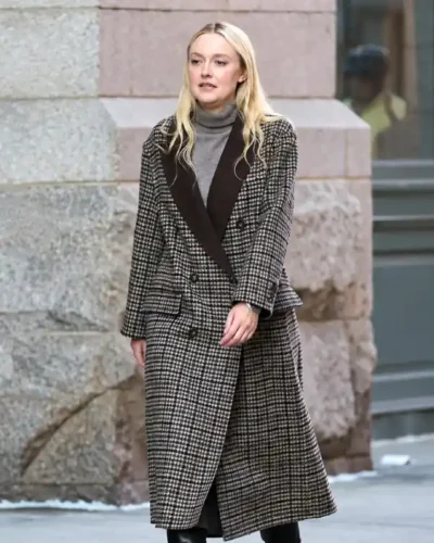 NYC 2026 Dakota Fanning Coat