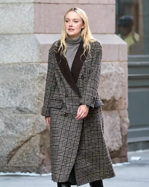 NYC 2026 Dakota Fanning Coat