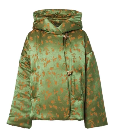 NYC 2026 Jennifer Lawrence Floral Green Jacket