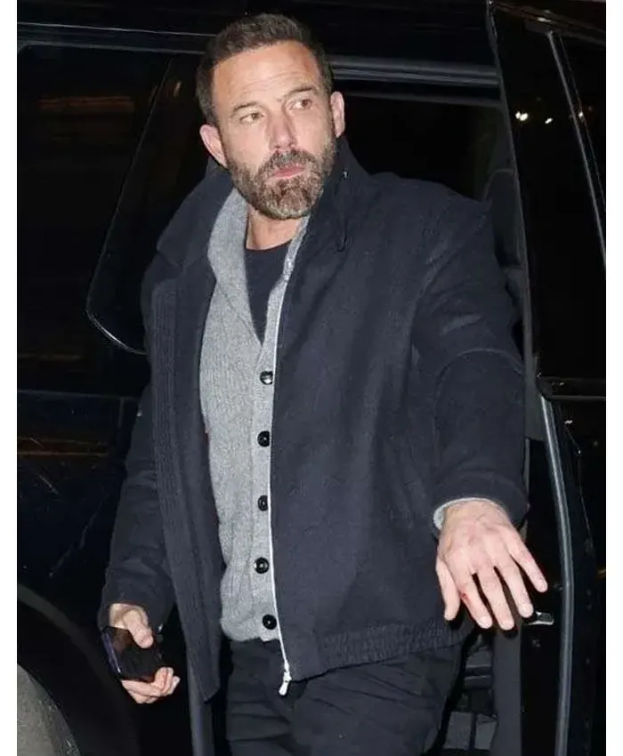 NYC Ben Affleck Black Wool Jacket