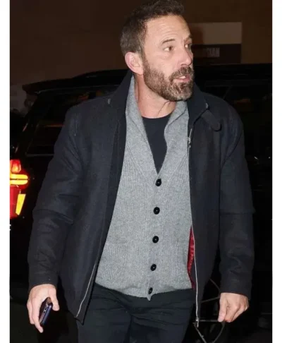 NYC Ben Affleck Black Wool Jacket