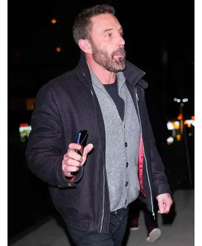 NYC Ben Affleck Black Wool Jacket