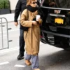NYC Jennifer Lawrence Tan Brown Coat