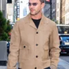NYC Nicholas Hoult Suede Jacket