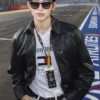 Naravit Lertratkosum Singapore Grand Prix Black Leather Jacket