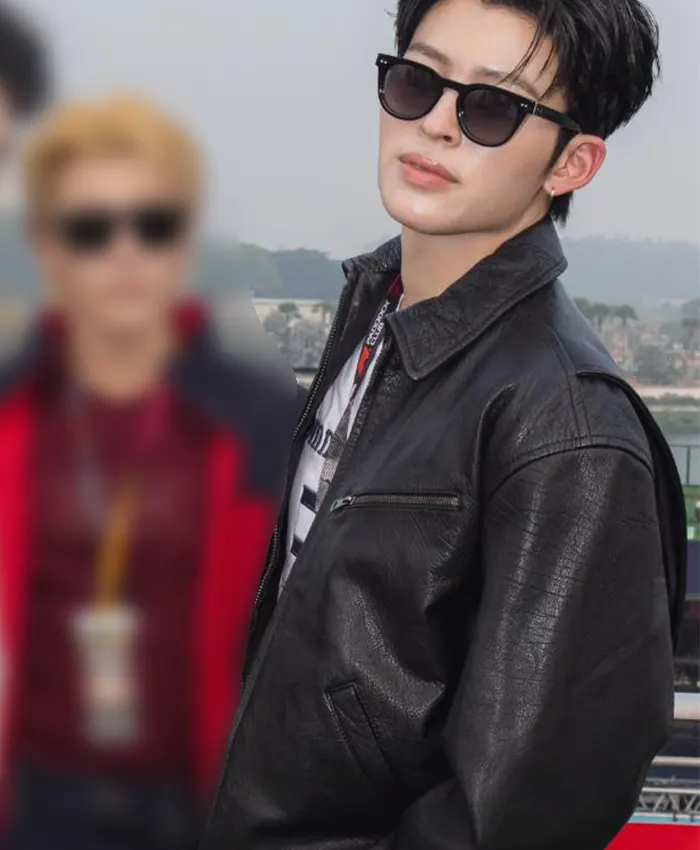 Naravit Lertratkosum Singapore Grand Prix Black Leather Jacket