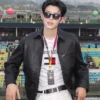 Naravit Lertratkosum Singapore Grand Prix Black Leather Jacket