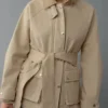 Neagley S01 Adeline Rudolph Beige Canvas Jacket