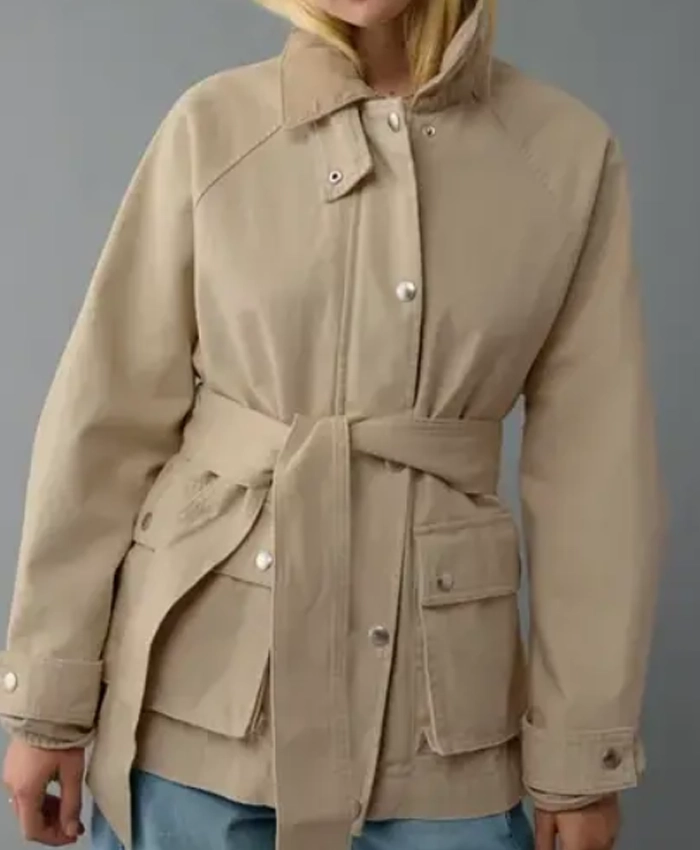 Neagley S01 Adeline Rudolph Beige Canvas Jacket