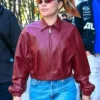 New York City Florence Pugh Leather Jacket