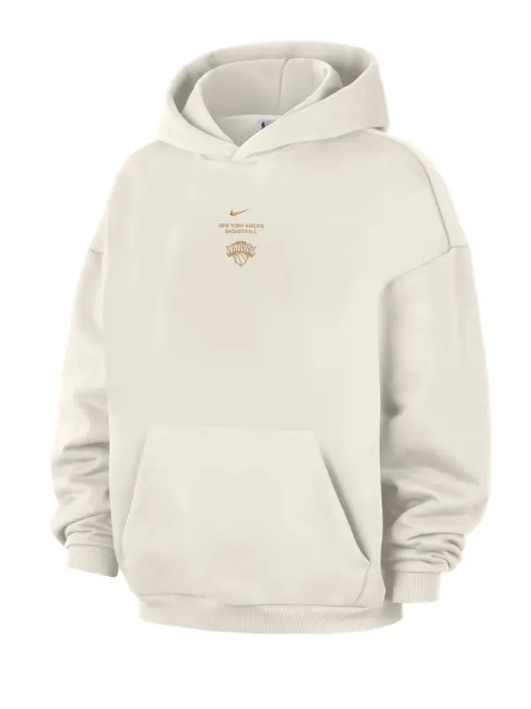 New York Knicks Banner Night Cream Hoodie