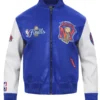 New York Knicks Champions 2026 Blue Leather Jacket