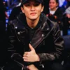 New York Knicks Game Mark Lee Leather Biker Jacket