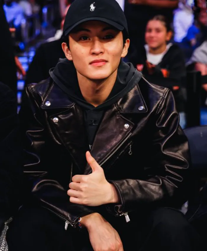 New York Knicks Game Mark Lee Leather Biker Jacket
