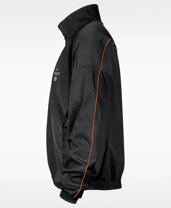 New York Knicks Nike Black Woven Basketball Jacket