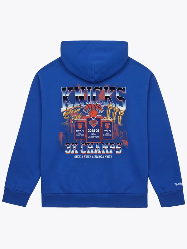 New York Knicks Royal Blue Pullover Hoodie 2026