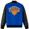 New York Knicks x OVO Raglan Full-Snap Varsity Jacket