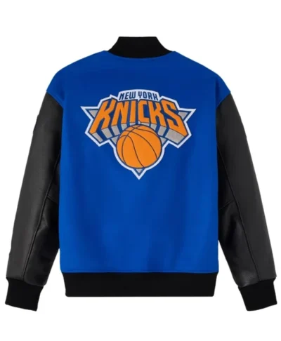 New York Knicks x OVO Raglan Full-Snap Varsity Jacket