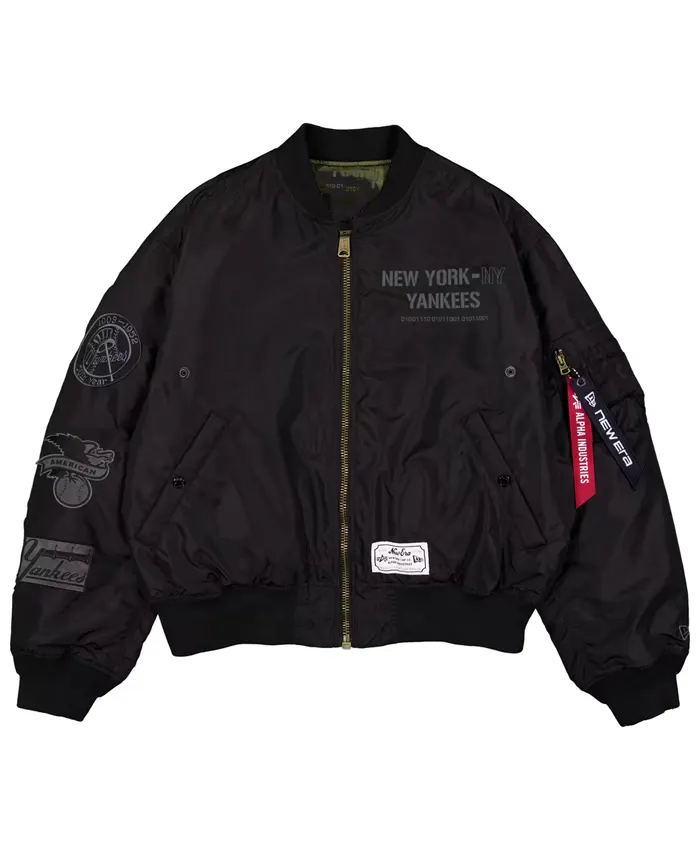 New York Yankees New Era 3-in-1 MA-1 Black Bomber Jacket