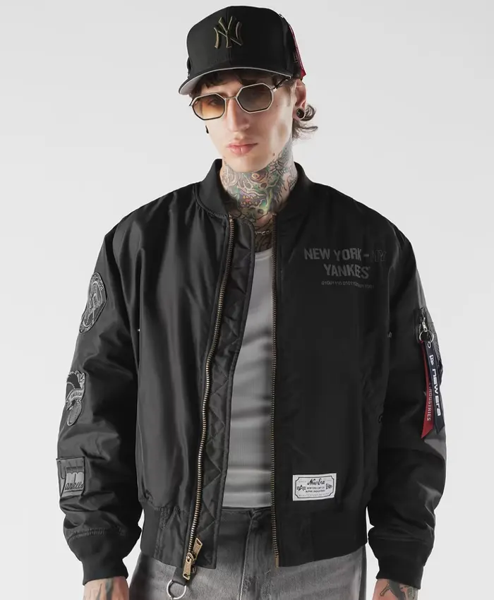 New York Yankees New Era 3-in-1 MA-1 Black Bomber Jacket