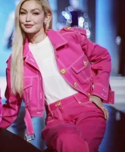 Next In Fashion S02 Gigi Hadid Pink Jacket