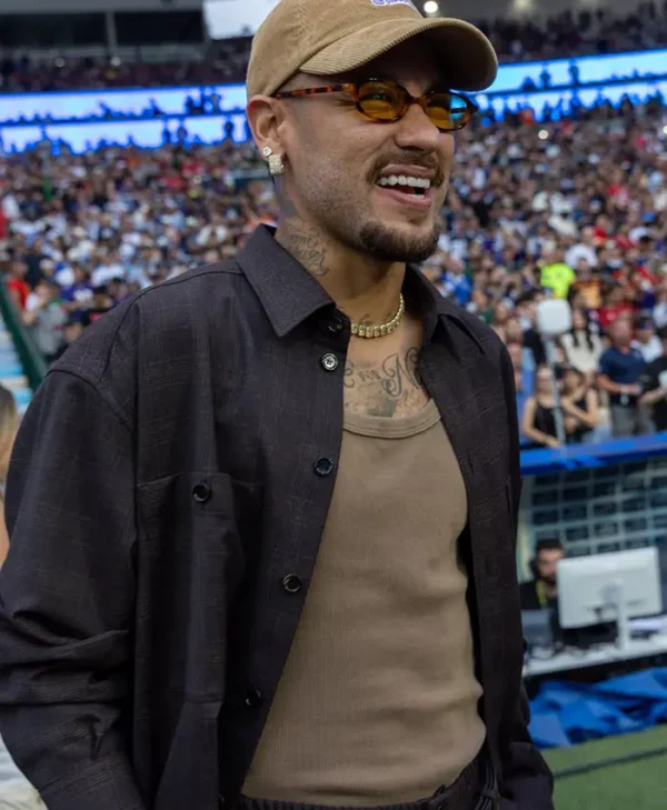 Neymar Jr. NFL Cowboys vs Ravens Black Cotton Jacket