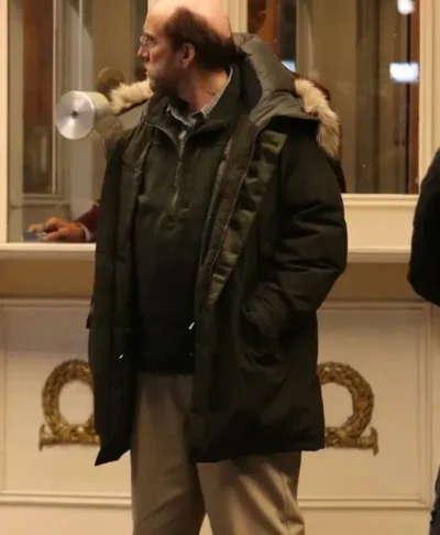 Nicolas Cage Dream Scenario Black Winter Parka