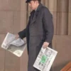 Nicolas Cage Spider Noir Grey Wool Coat