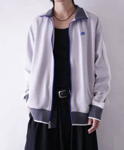 Nike Grey Full Zip Knit Track Jacket