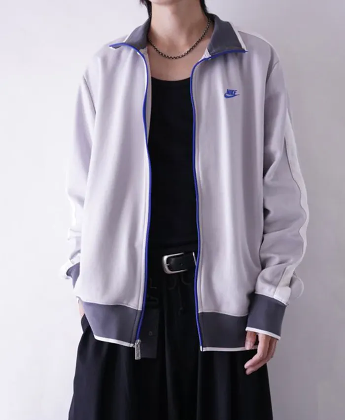 Nike Grey Full Zip Knit Track Jacket