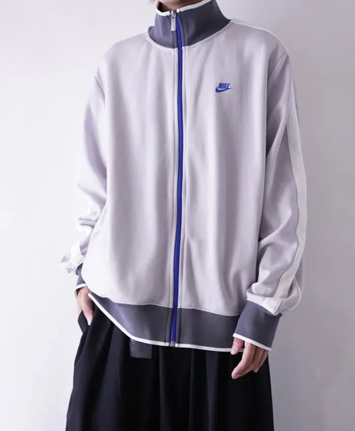 Nike Grey Full Zip Knit Track Jacket