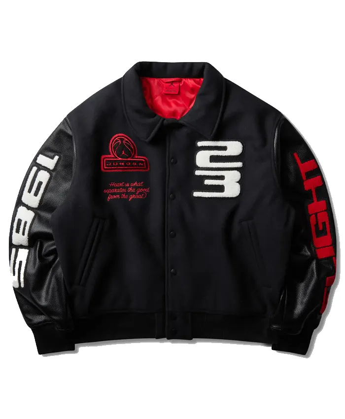 Nike Men’s Jordan Flight Black Varsity Jacket
