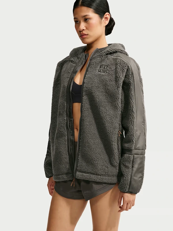 Nike SKIMS Co Brand Grey Sherpa Outerwear
