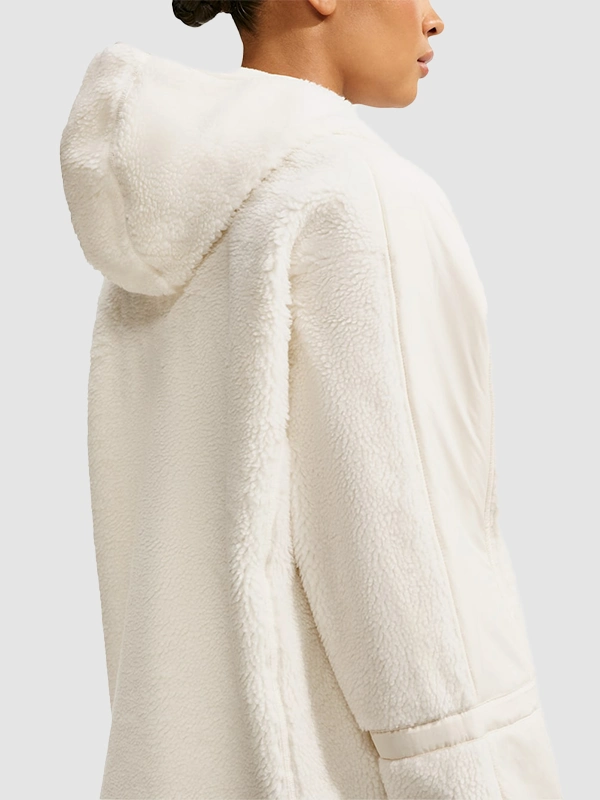 Nike SKIMS Cropped Sherpa Zipper Jacket