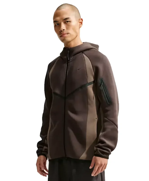 Nike Tech Color-Block Fleece Zip Up Jacket
