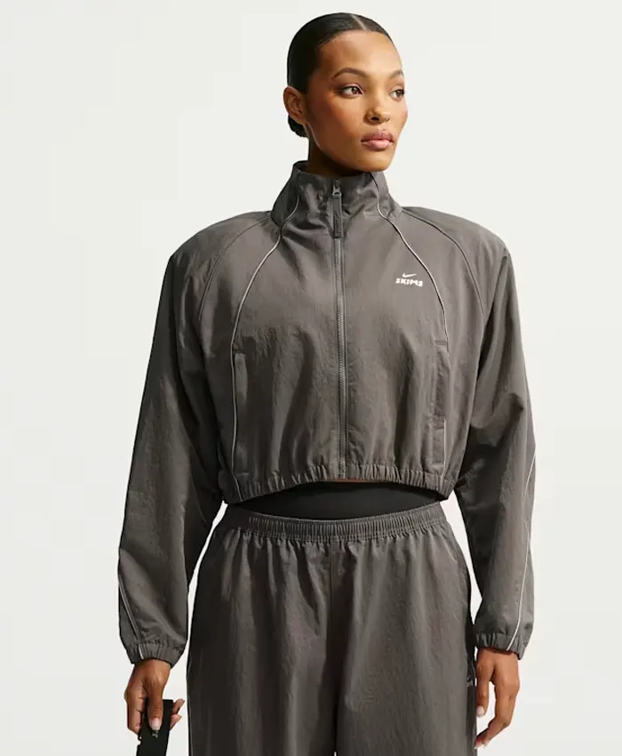 Nike X SKIMS Crunchy Nylon Cropped Jacket