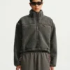 NikeSKIMS Sherpa Women’s Oversized 3/4 Zip Jacket
