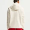 NikeSKIMS White Sherpa Oversized Hooded Jacket