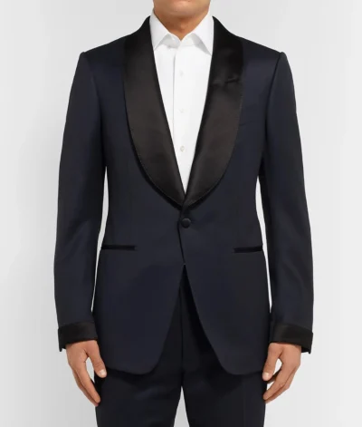 No Time To Die James Bond Midnight Blue Wool Tuxedo