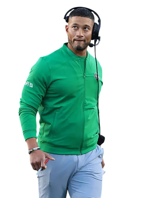 Notre Dame Fighting Irish Marcus Freeman Zipper Jacket