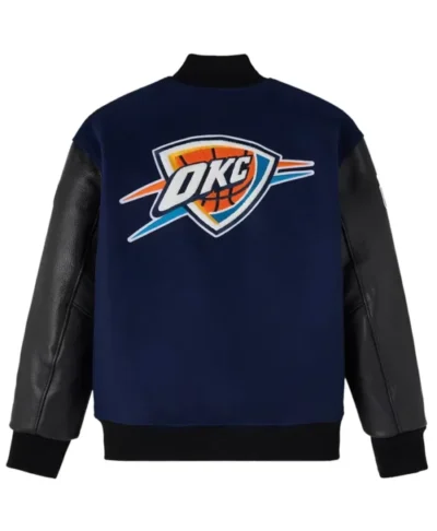 Oklahoma City Thunder x OVO Raglan Full-Snap Varsity Jacket