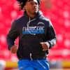 Omarion Hampton 2026 Los Angeles Chargers Sideline Hoodie