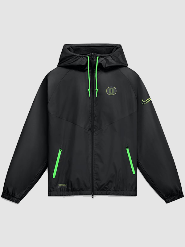 Oregon Ducks 2026 Green Zip Up Windrunner